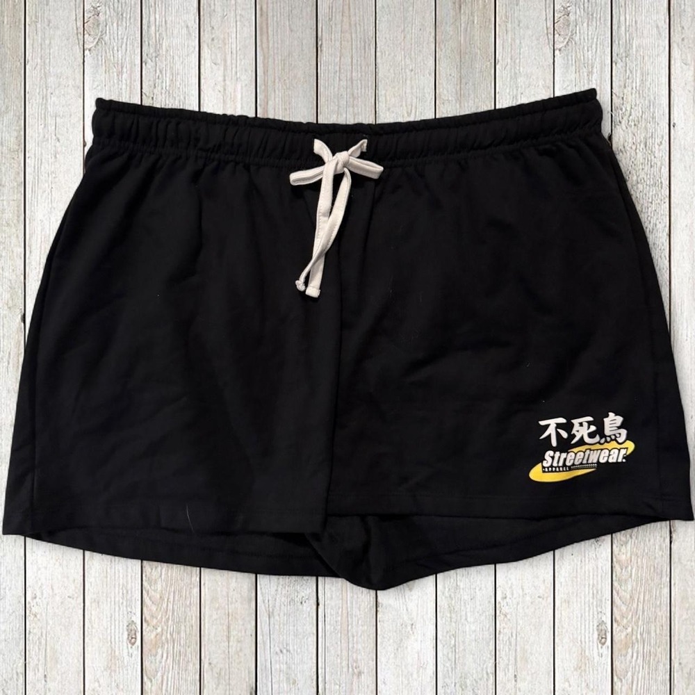 Y2k Black Streetwear Short XXL